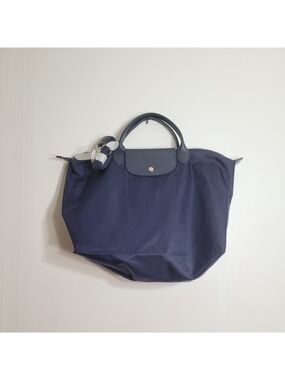 Longchamp Le Pliage Large Navy Tote Shoulder Bag